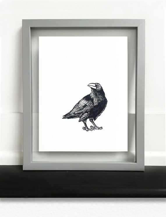 Corvus #1 - Crow Pen and Ink Art Print