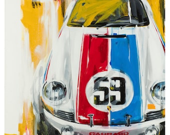 Porsche 911 RST 12 x 12 Originele Automotive Art Print