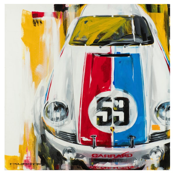 Oryginalny wydruk artystyczny Porsche 911 RST 12 x 12