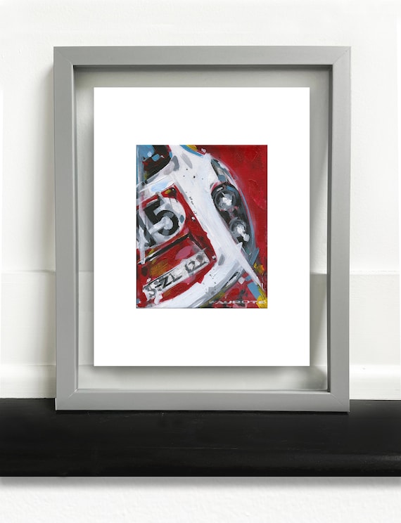 Porsche 910 #15 Original Automotive Art Print