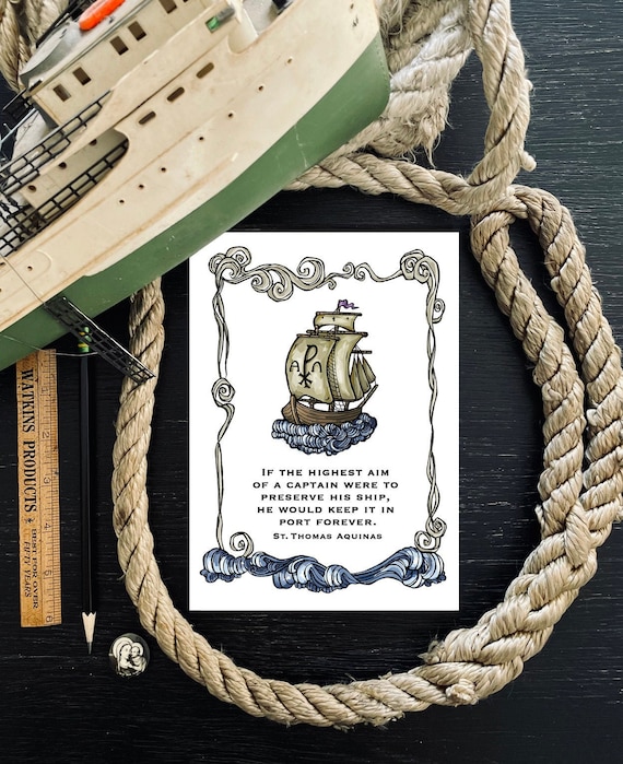 The Ship Note Card - Art Print