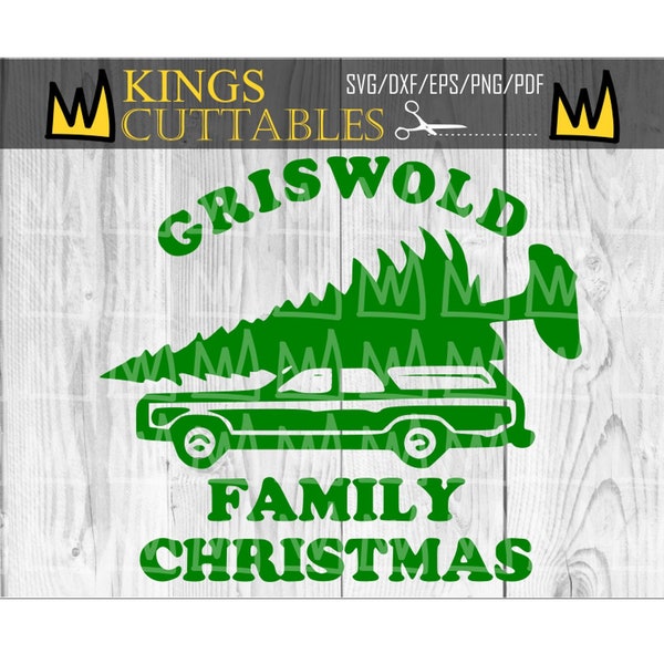 National Lampoons Christmas Vacation SVG, Green Griswold Family Funny Holiday Cut File for Cricut Silhouette Griswold Cousin Eddie Tree PNG