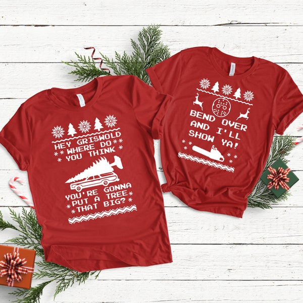 National Lampoons Christmas Vacation SVG, Where Are You Going to Put a Tree That Big Bend Over I'll Show Ya Funny Christmas SVG Ugly Sweater