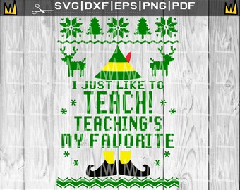 Download Elf Teacher Svg Etsy