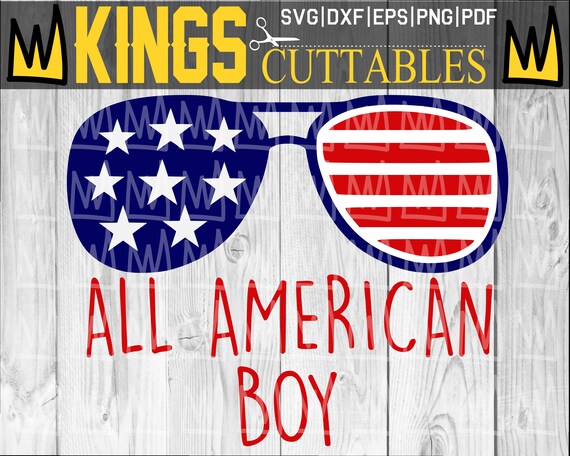 All American Boy Svg Merica Svg Sunglasses Svg American Flag Etsy