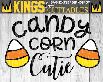 Candy Corn Cutie SVG | Fall SVG Files for Cricut Cameo Silhouette | Candy Corn SVG | 1st Halloween Svg | Trick orTreat Svg | witch svg decal