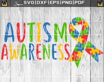 Autyzm SVG, Świadomość autyzmu SVG, Mama autyzmu SVG, Wstążka z puzzli, Clipart autyzmu, Nauczyciel SVG Projekt koszulki autyzmu Autystyczny plik cyfrowy
