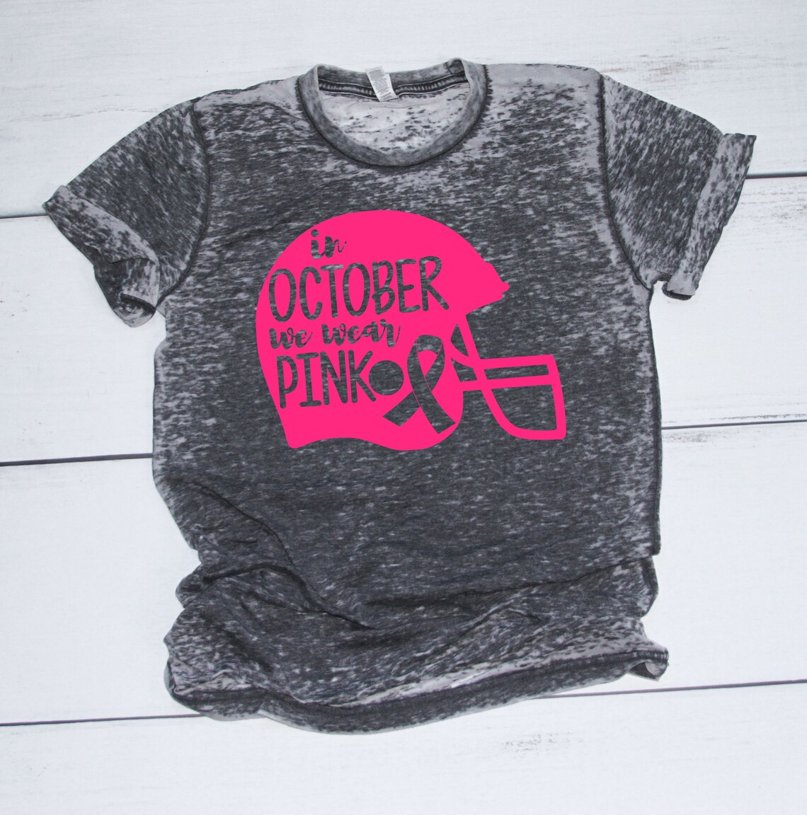 In October We Wear Pink SVG Football Svg Breast Cancer SVG - Etsy