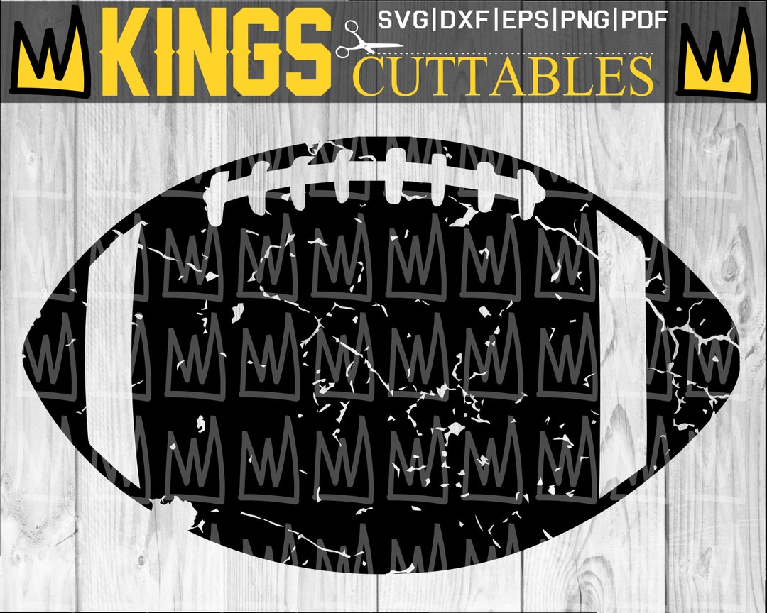 Distressed Football SVG Files for Cutting Machines Cameo - Etsy