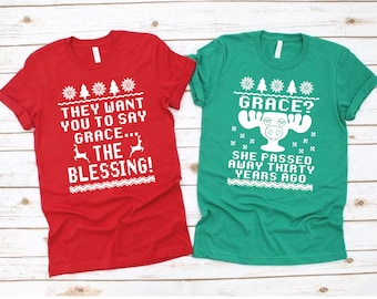 National Lampoons Christmas Vacation SVG, Grace She Passed Away Thirty Years Ago The Blessing SVG, Ugly Sweater SVG Par Jultröjor