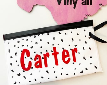 Personalized Baby Wipe Case – Refillable Travel Pouch, Baby Shower Gift