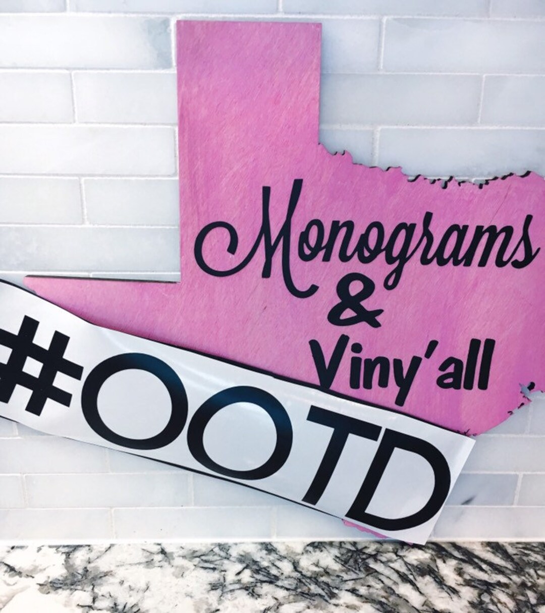 Outfit of the Day Decal OOTD Vinyl Decal Hashtag Vinyl Etsy