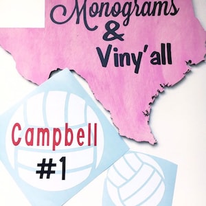Volleyball Vinyl Decal - Volleyball Mom Vinyl Decal - Custom Volleyball Vinyl Decal - Custom Volleyball Mom Vinyl Decal - Volleyball Gift