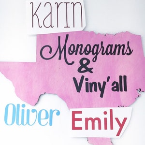 Custom Name Decals - Personalized Vinyl Name Decals - Custom Name Stickers - Personalized Name Stickers - Custom Wedding Decals