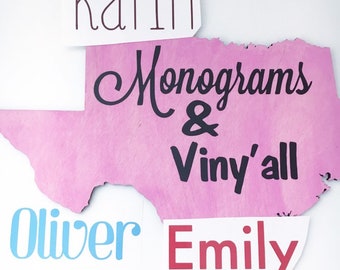 Personalized Name Vinyl Decals - Custom Stickers