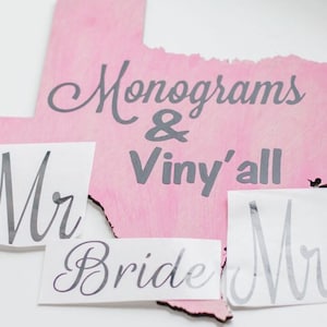 Bridal Vinyl Decal - Mother of the Bride Vinyl - Bridal Party Vinyl - Personalized Bridesmaid Gift - Bridal Gift - Bridesquad Vinyl