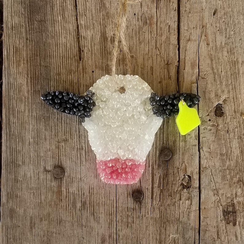 Cow Head Ear Tag Car Freshie / Air Fresheners / Aroma Beads Etsy