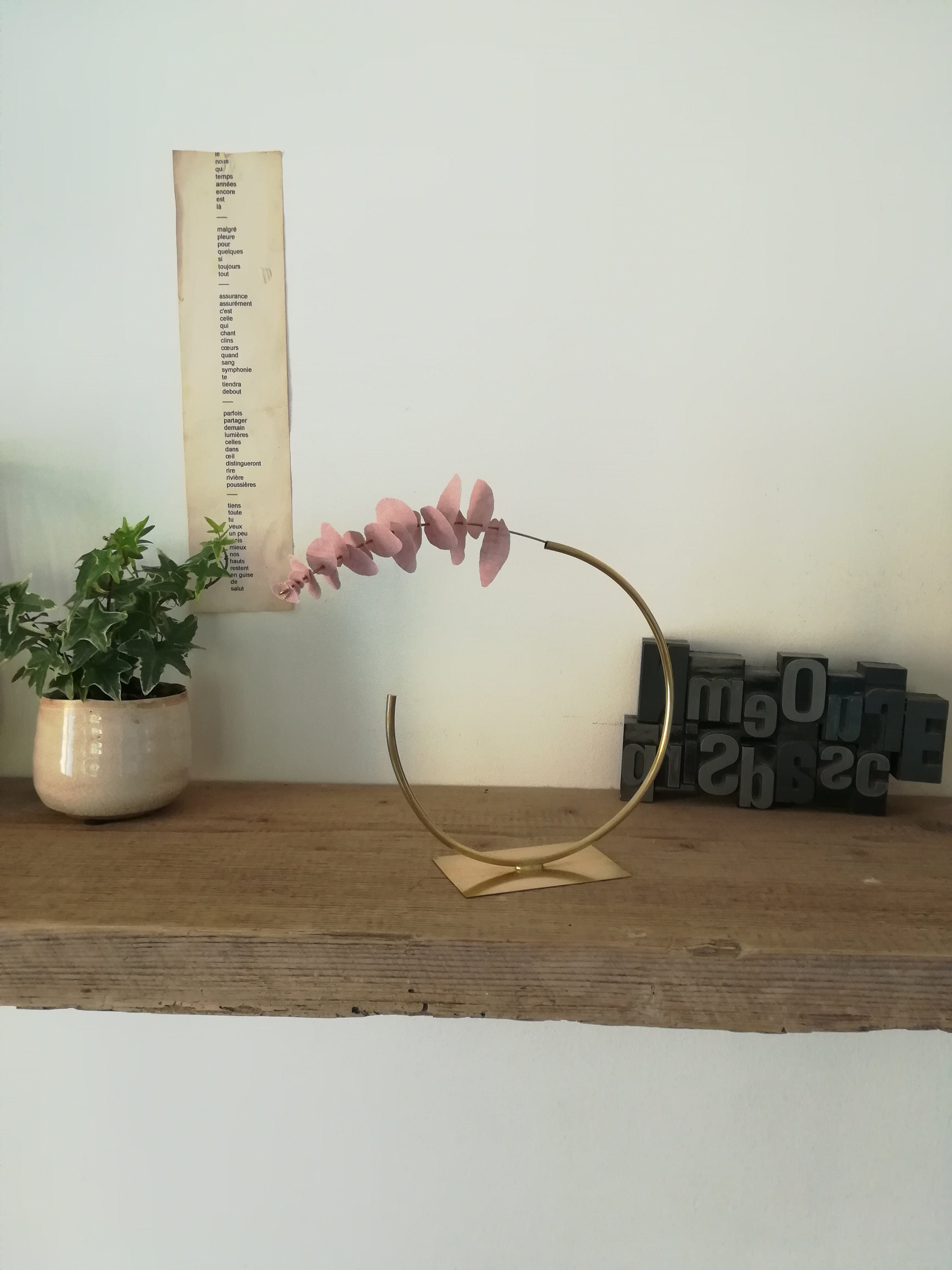 Soliflore et Fleur en Lin