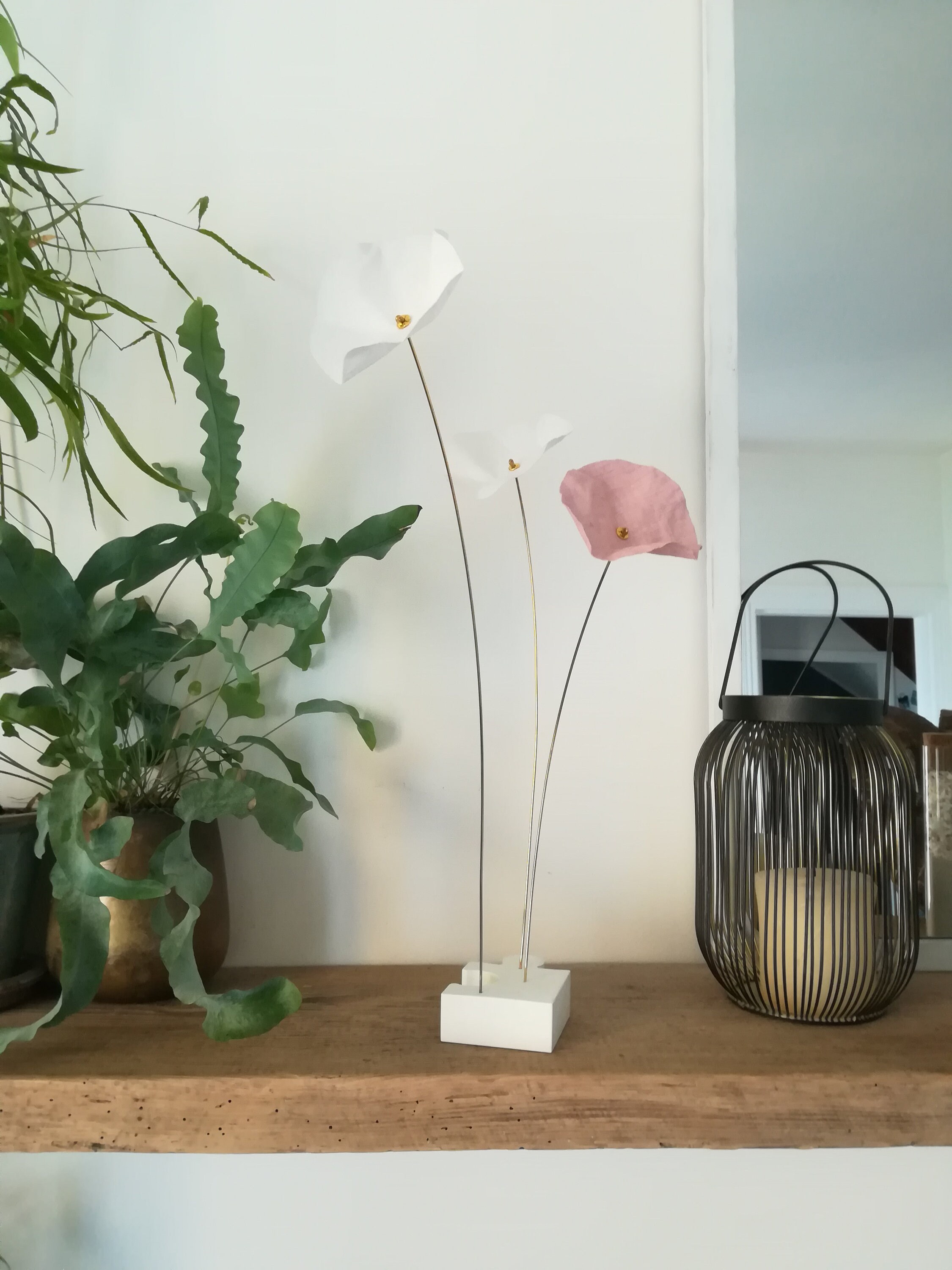 Fleurs en Lin Façon Puzzle