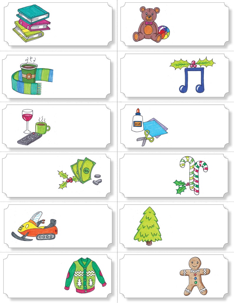 Advent Calendar Vouchers Advent Fillers Advent Ideas for Etsy