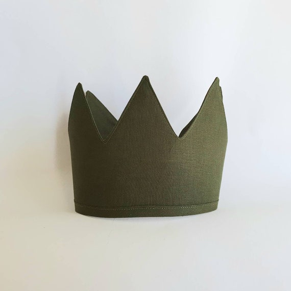 Linen Crown, Birthday, 1st Birthday, Photo Prop, Fabric Crown, Kids Crown, Size Tall