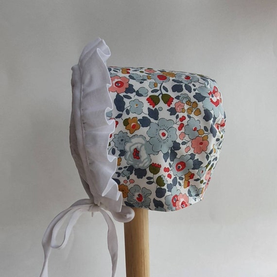 Betsy Liberty Bonnet, With Front Ruffle Trim,