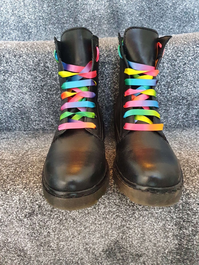 rainbow satin shoes