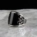 man ring Hand Made pure 925 Silver Sterling man Ring with Black Onyx stone weight 12 gr N to Z UK sizes Recommand Retail Price 50 pound 