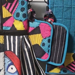 Juego de paños de cocina personalizados de Pesadilla antes de Navidad imagen 3