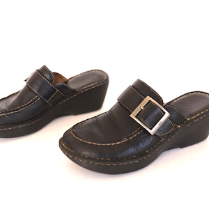 Sabots Mary Jane Dansko Cuir Noir Taille 41 - Sabots Confortables D'occasion