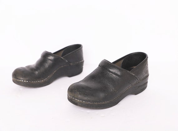 vintage women's size 7.5 DANSKO black slides CLOG… - image 1