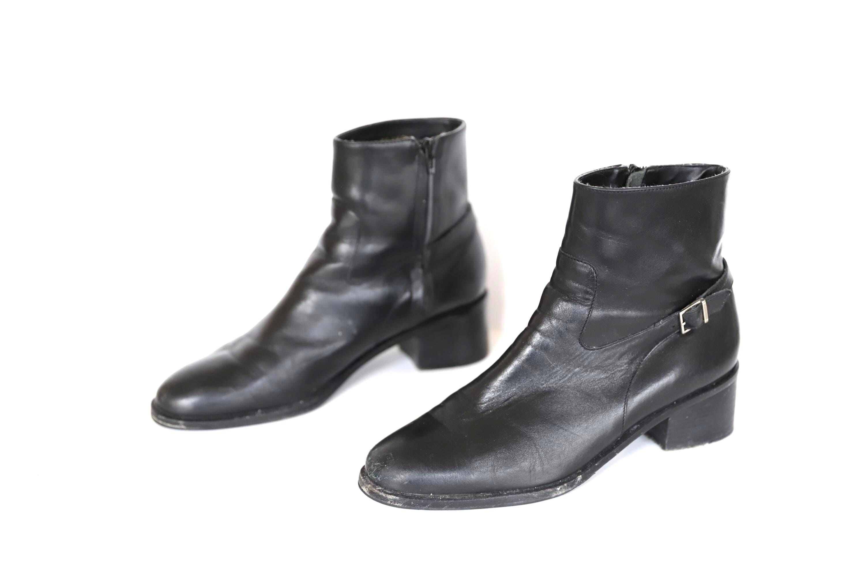 Polo Ralph Lauren Black Leather Ankle Boots sz 9.5D Buy Polo Ralph Lauren Men main image 2