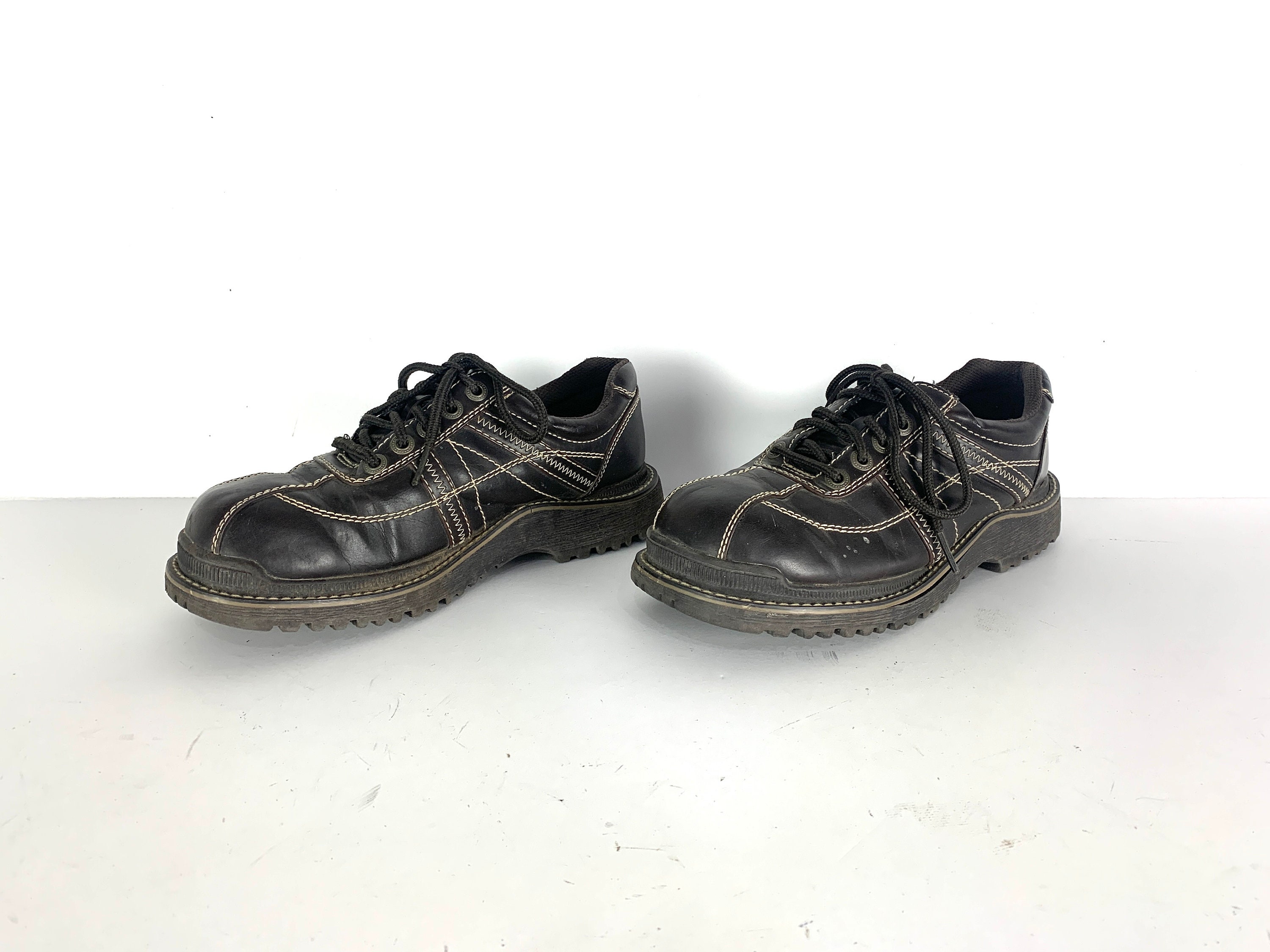 Vintage BROWN Skecher s Style Platform Tennis Shoes Chunky DAD