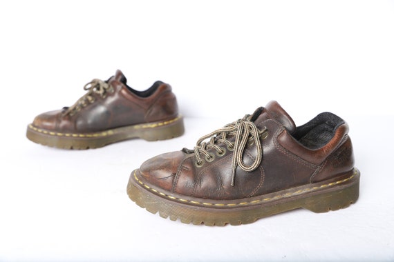 brown platform doc martens