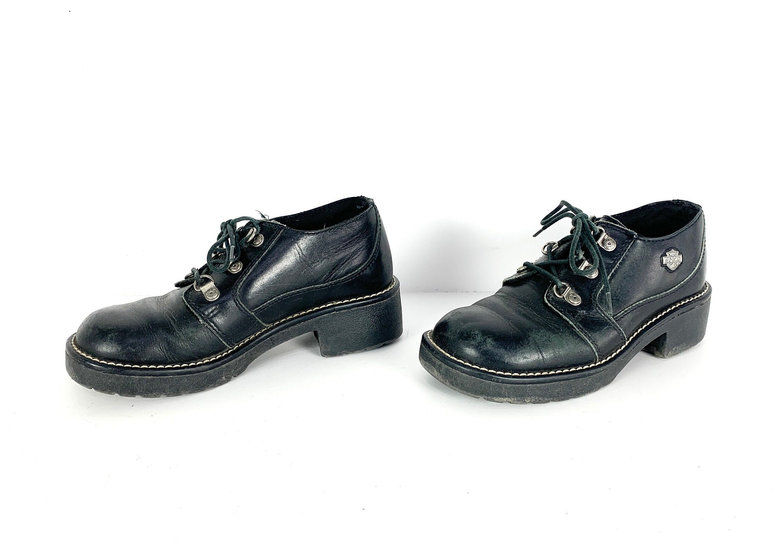 Vintage HARLEY DAVIDSON Platform Style 1990s Y2k Size 6 U.S. Vintage HARLEY DAVIDSON Platform Style 1990s Y2k Size 6 U.S.