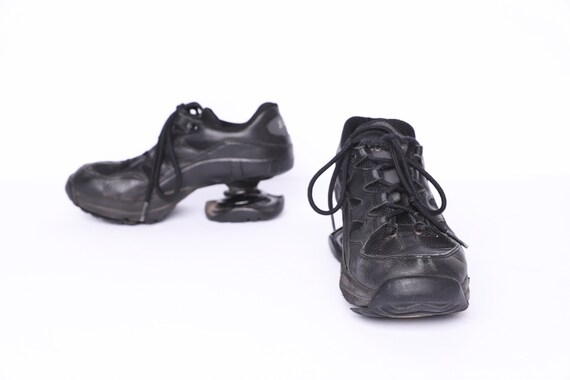 vintage BLACK Z-Coil platform SPRING shoes y2k ten