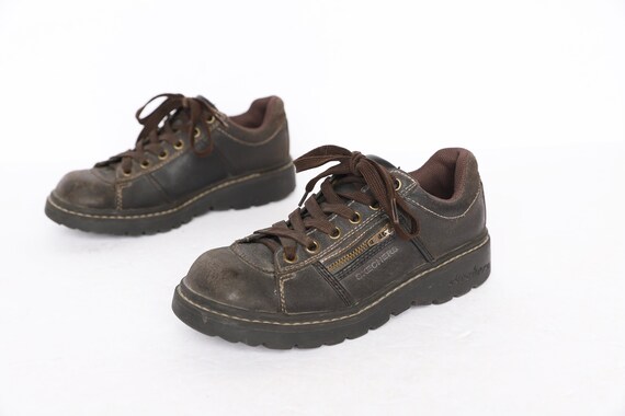 brown platform skechers