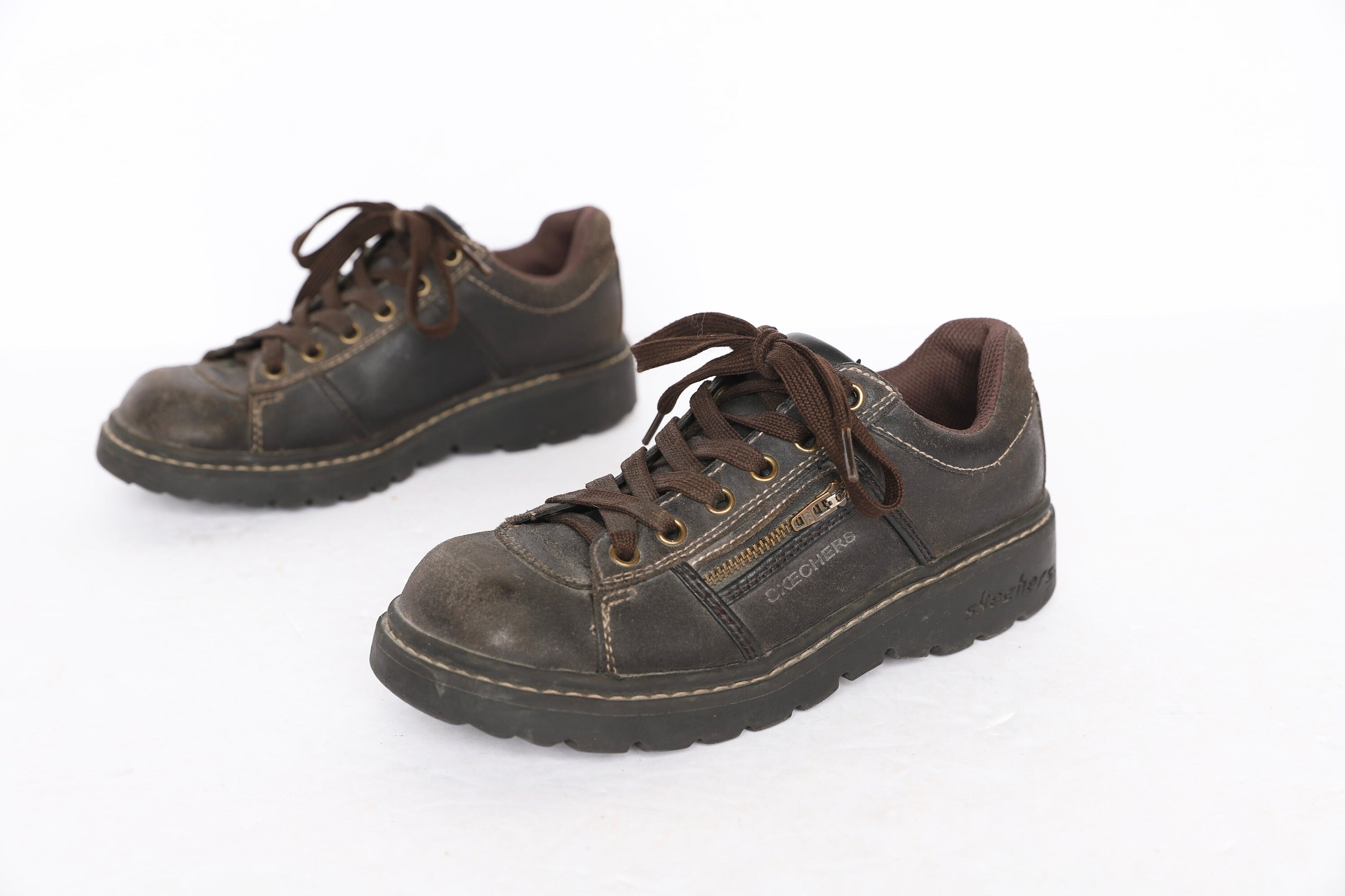 Brown Skechers Style PLATFORM 