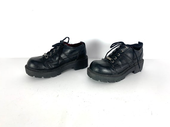 Vintage ZWARTE skecher stijl platform MUDD merkschoenen dikke
