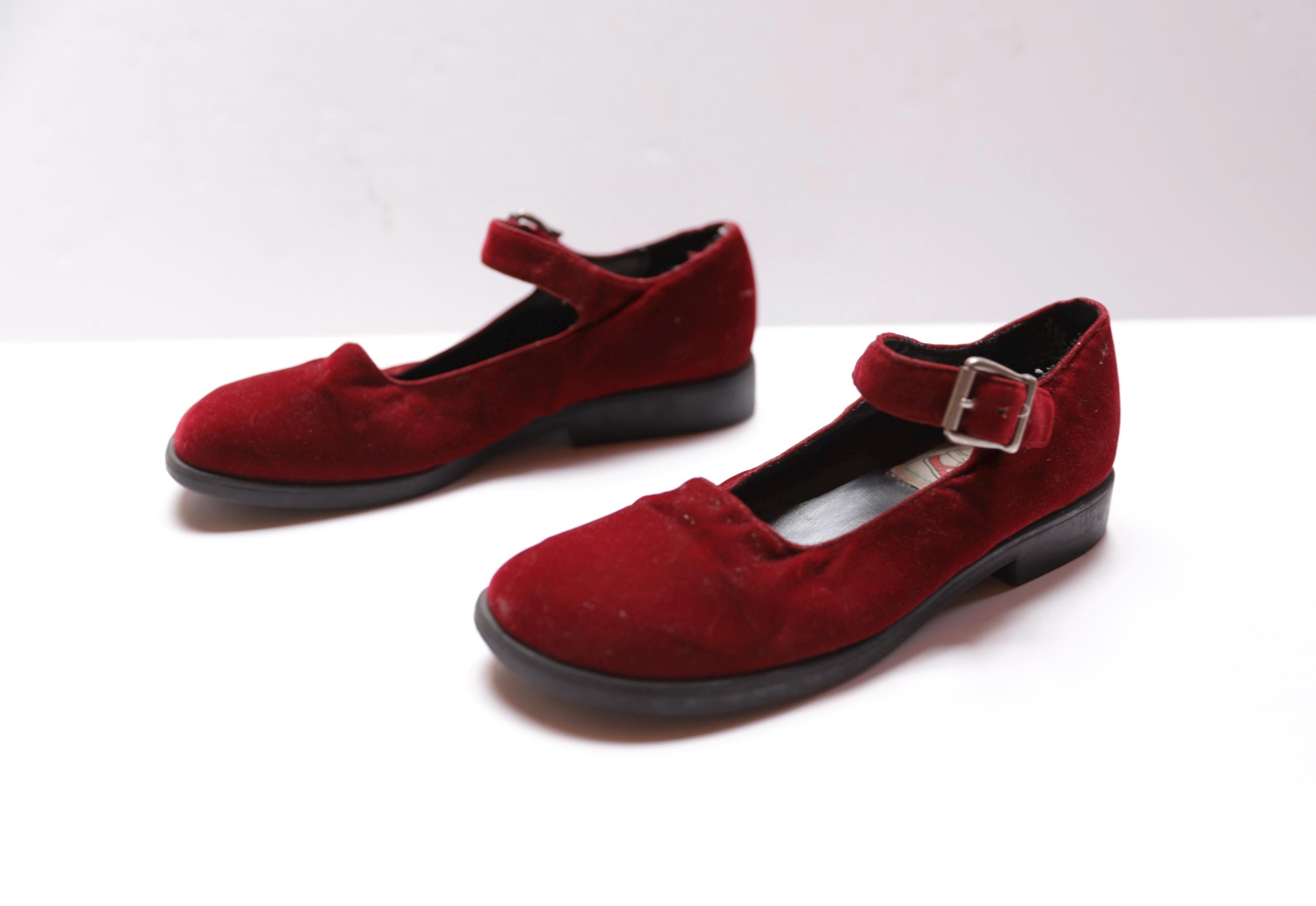 Cherry Red Mary Janes - Etsy