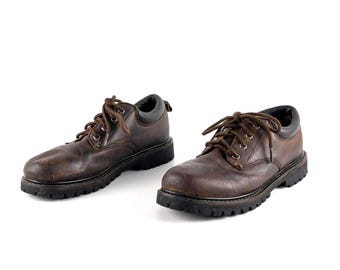 Vintage 90s Y2k PLATFORM Sneakers BROWN & Black Club Kid Y2k  display picture 2