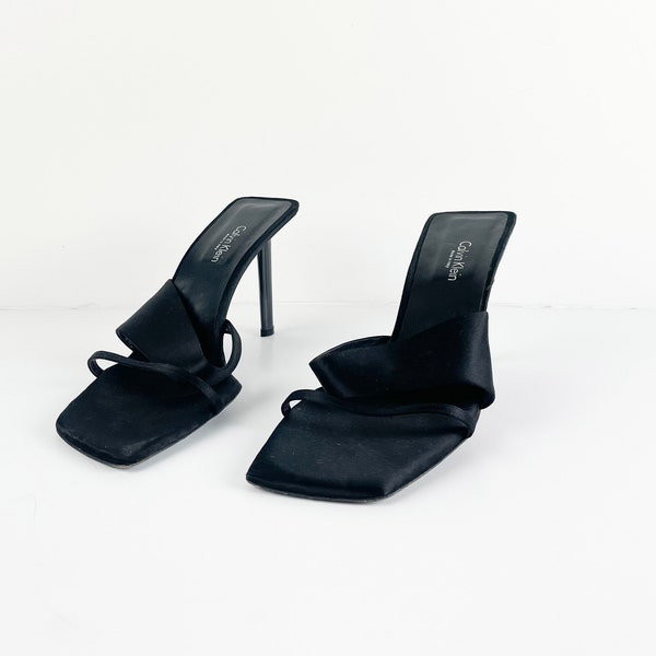 calvin klein open toe heels