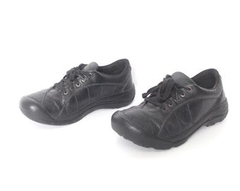 vintage y2k PLATFORM schwarze KEEN Marke Plateau Chunky Mom Schuhe - Gr. 9,5 Damen