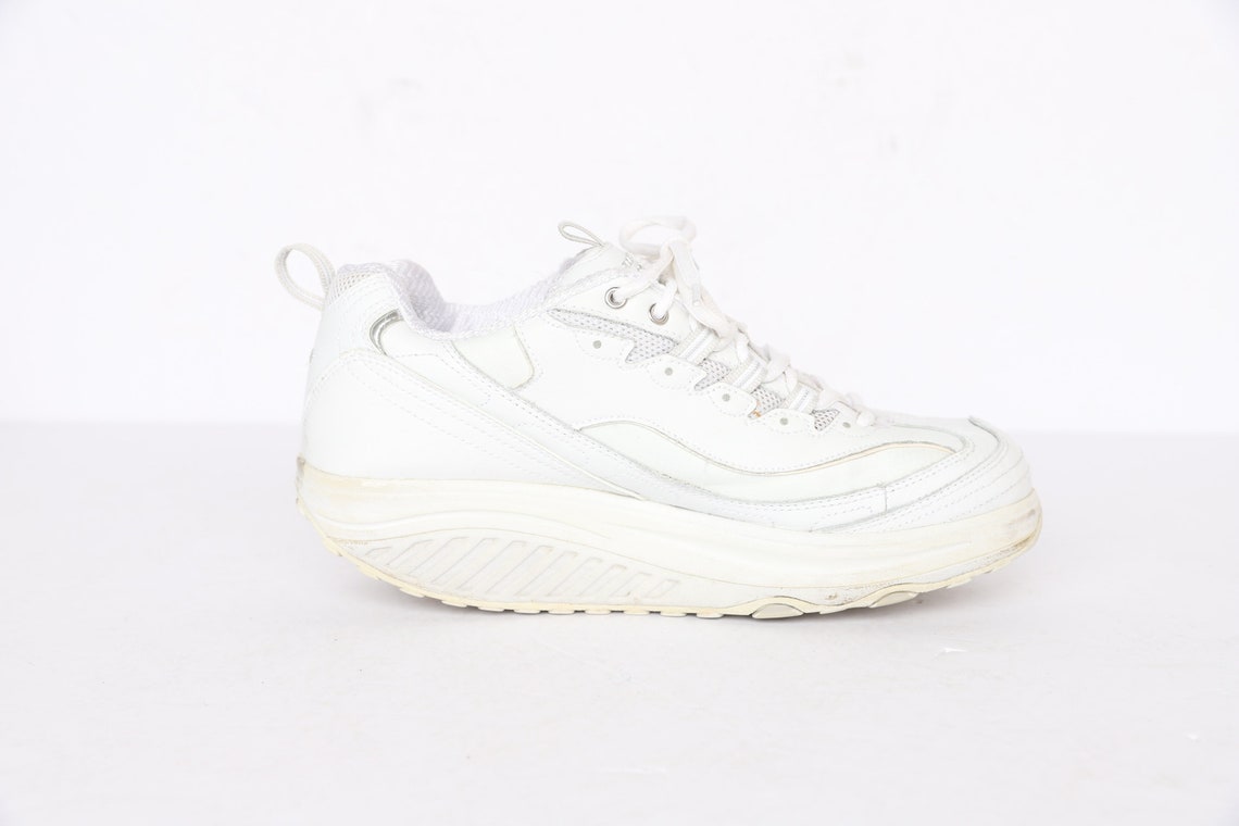 Vintage WHITE platform tennis shoes chunky DAD skechers shoes | Etsy