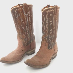 Vintage 1990's Durango Western Embroidered Chic Leather