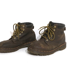 Brown leather dr martens boots sale