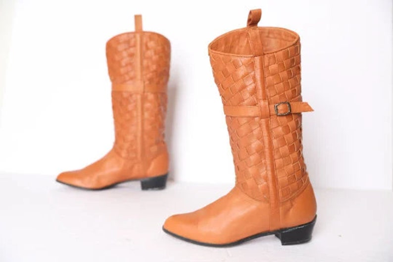 Vintage talla 8 botas de equitación de mujer botas ecuestres | Etsy México