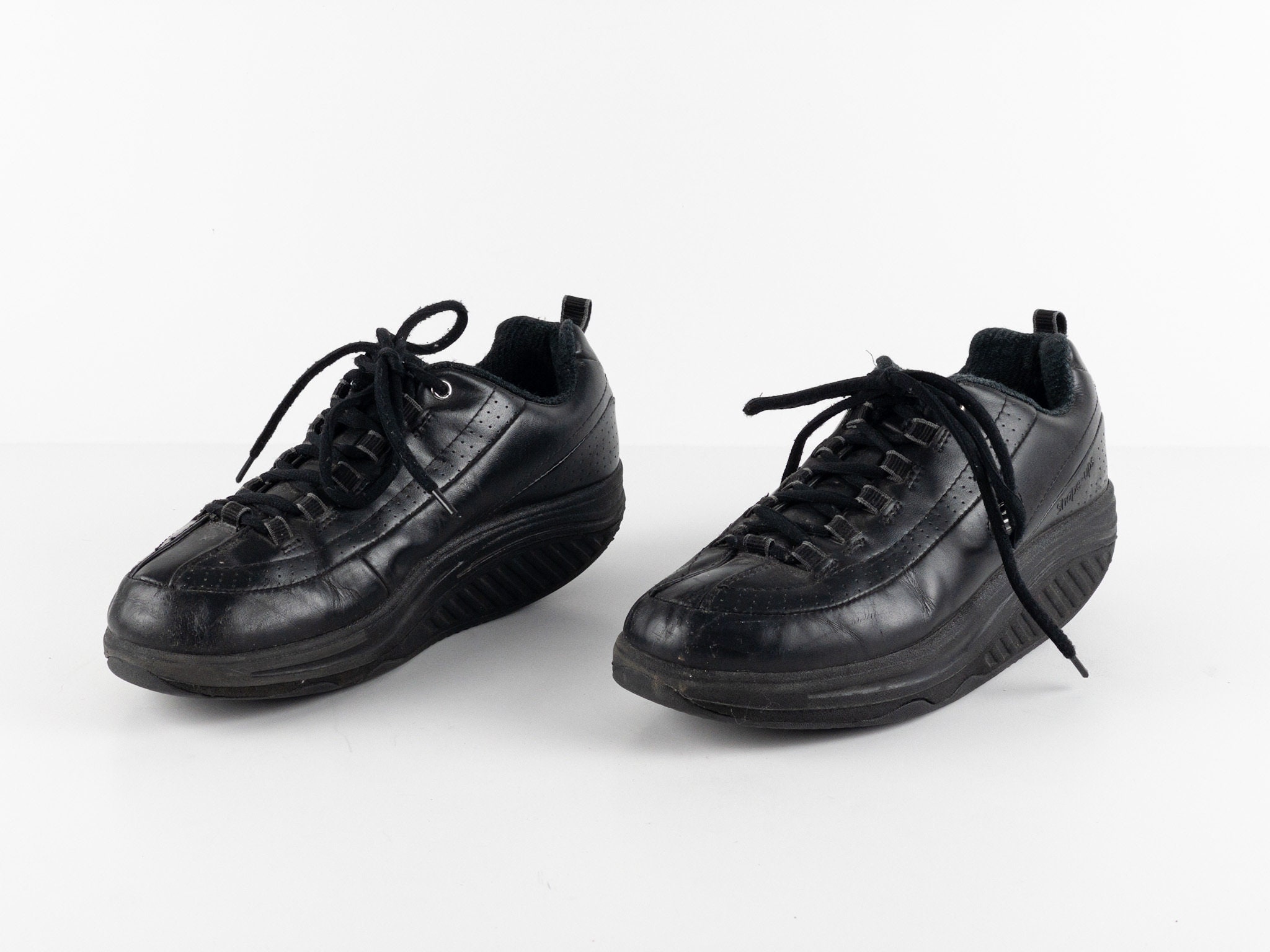 Vintage 90s Y2k BLACK Size 7.5 SKECHERS Women s Vintage Leather