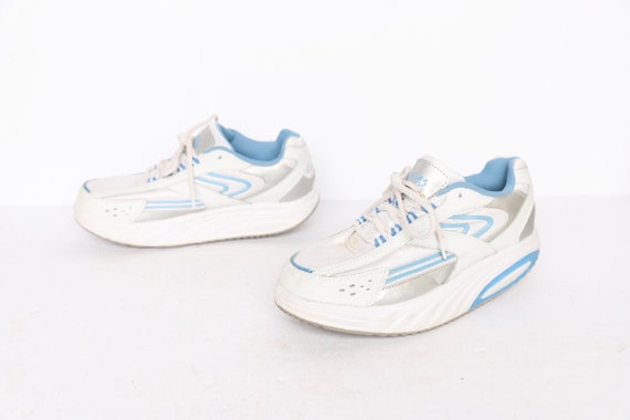 blue platform skechers