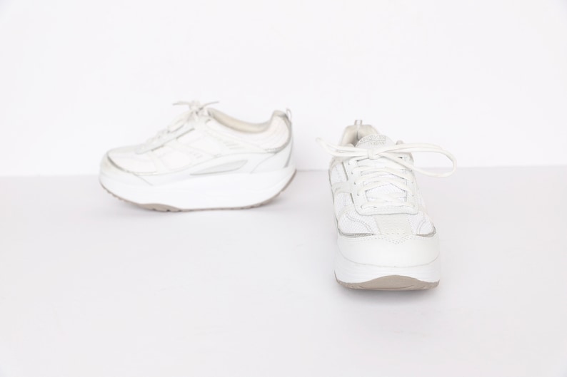 Vintage WHITE platform tennis shoes chunky DAD skechers shoes | Etsy